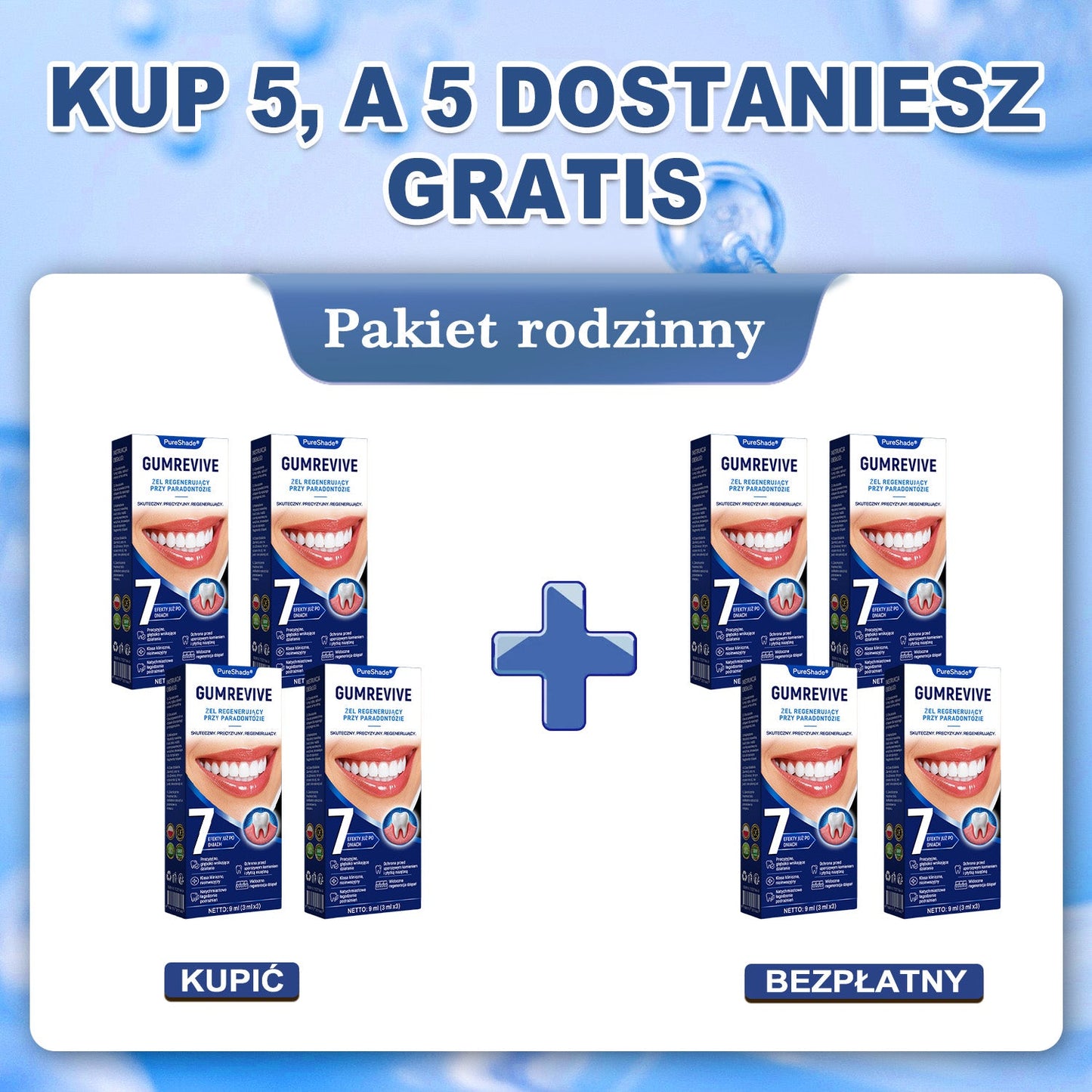 Przełomowe rozwiązanie do regeneracji jamy ustnej 🇵🇱🏅🦷 PureShade® GumRevive Żel do regeneracji przyzębia ⚡⚡⚡