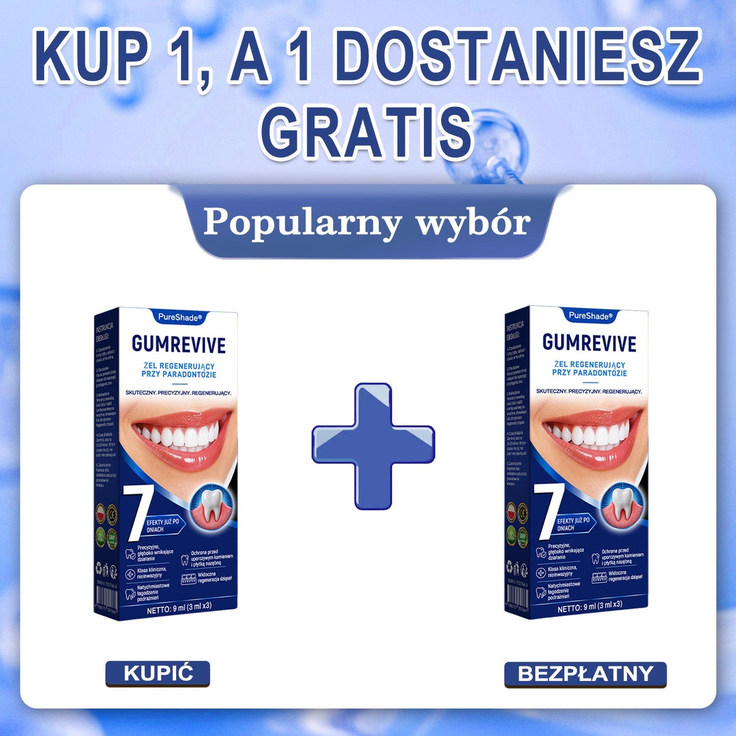 Przełomowe rozwiązanie do regeneracji jamy ustnej 🇵🇱🏅🦷 PureShade® GumRevive Żel do regeneracji przyzębia ⚡