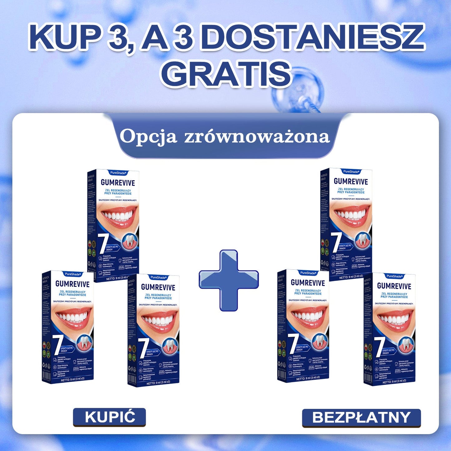 Przełomowe rozwiązanie do regeneracji jamy ustnej 🇵🇱🏅🦷 PureShade® GumRevive Żel do regeneracji przyzębia ⚡